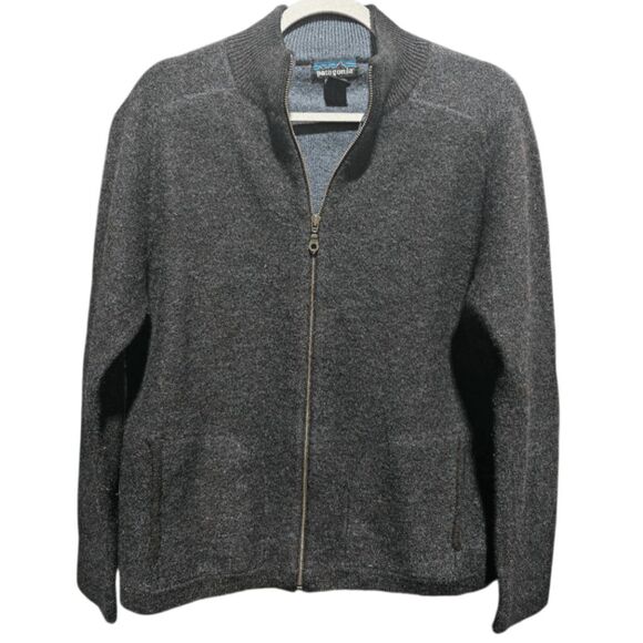 PATAGONIA W's Lowland Cardigan Full-Zip Wool Sweater Size Large - Picture 2 of 3